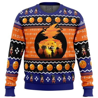 Beautiful Sunset DBZ PC men sweatshirt FRONT mockup - Dragon Ball Gifts