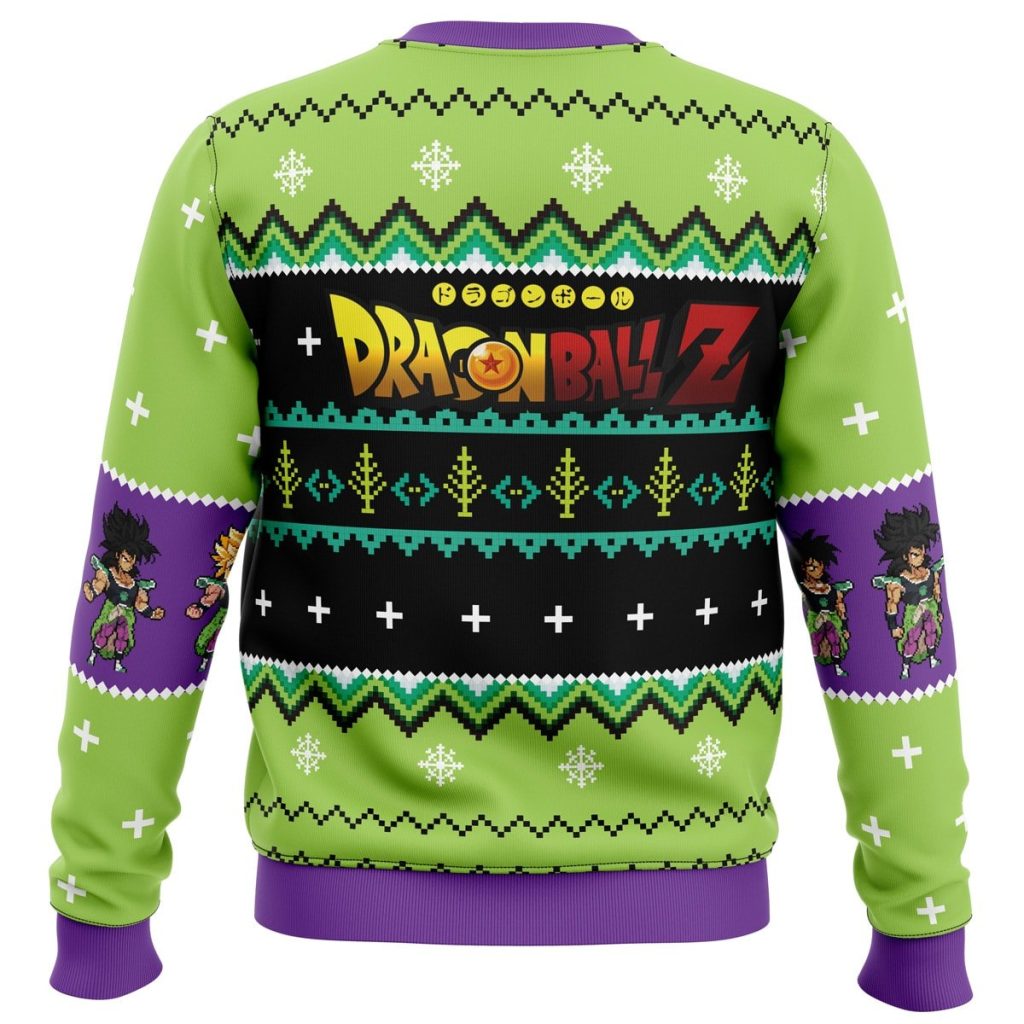 Broly Sweater back - Dragon Ball Gifts