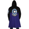 Capsule Corp Dragon Ball Z AOP Hooded Cloak Coat BACK Mockup - Dragon Ball Gifts