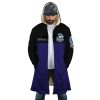 Capsule Corp Dragon Ball Z AOP Hooded Cloak Coat FRONT Mockup - Dragon Ball Gifts