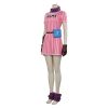 DRAGON Bulma Cosplay Costumes Female Anime Character Uniform Rosa Gestreiftes Kleid Halloween Carnival Costumes 1 - Dragon Ball Gifts