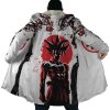 Goku Red Instinct Dragon Ball Z AOP Hooded Cloak Coat NO HOOD Mockup - Dragon Ball Gifts