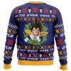 Tis Over 9000 DBZ PC Ugly Christmas Sweater back mockup - Dragon Ball Gifts