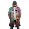 Trippy Ultra Instinct Goku Dragon Ball Z AOP Hooded Cloak Coat FRONT Mockup - Dragon Ball Gifts