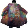 Trippy Ultra Instinct Goku Dragon Ball Z AOP Hooded Cloak Coat NO HOOD Mockup - Dragon Ball Gifts