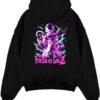 frieza1 dragon ball z black hoodie flat back design - Dragon Ball Gifts